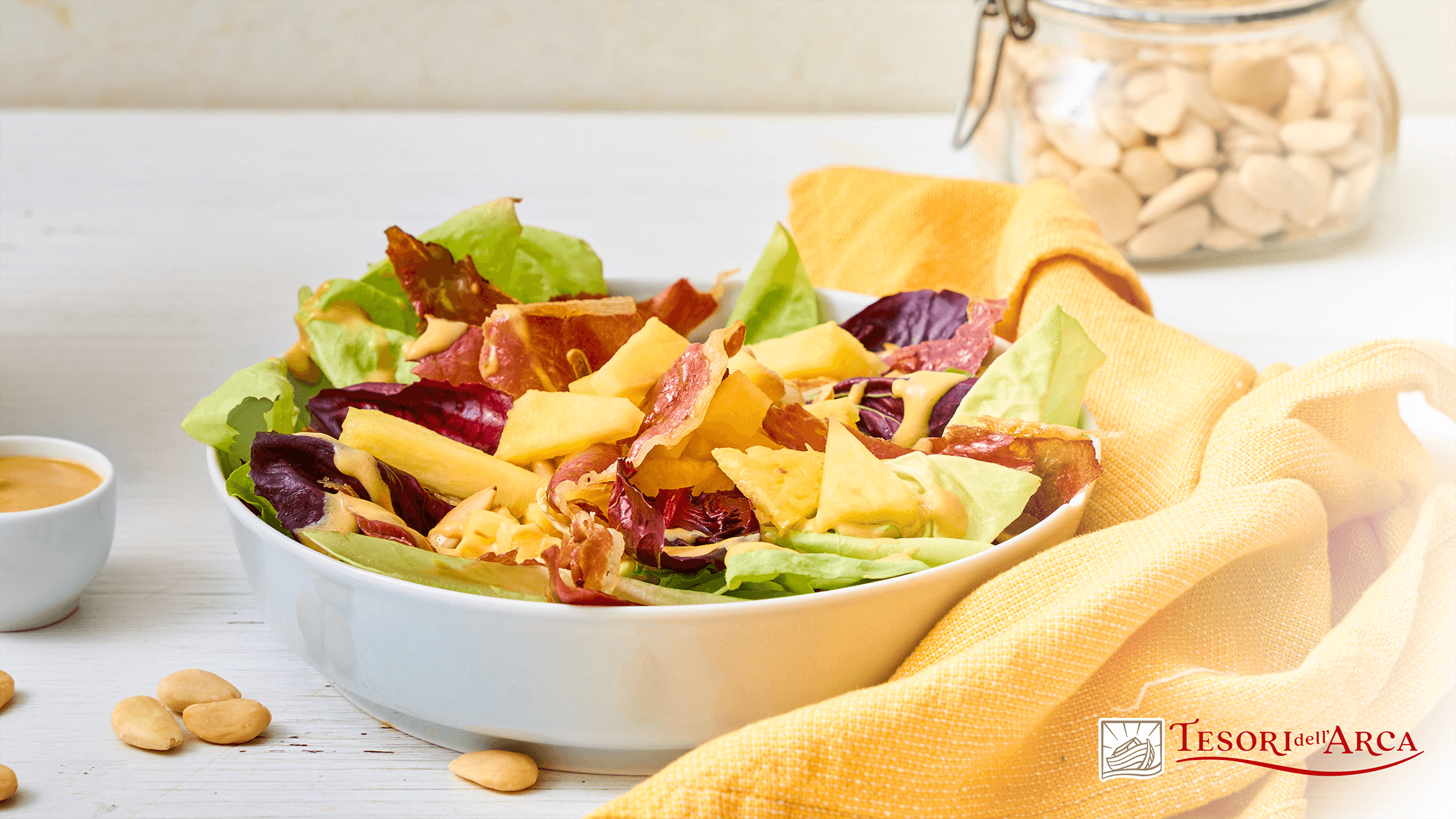 Insalata di radicchi, ananas e speck tostato - 2