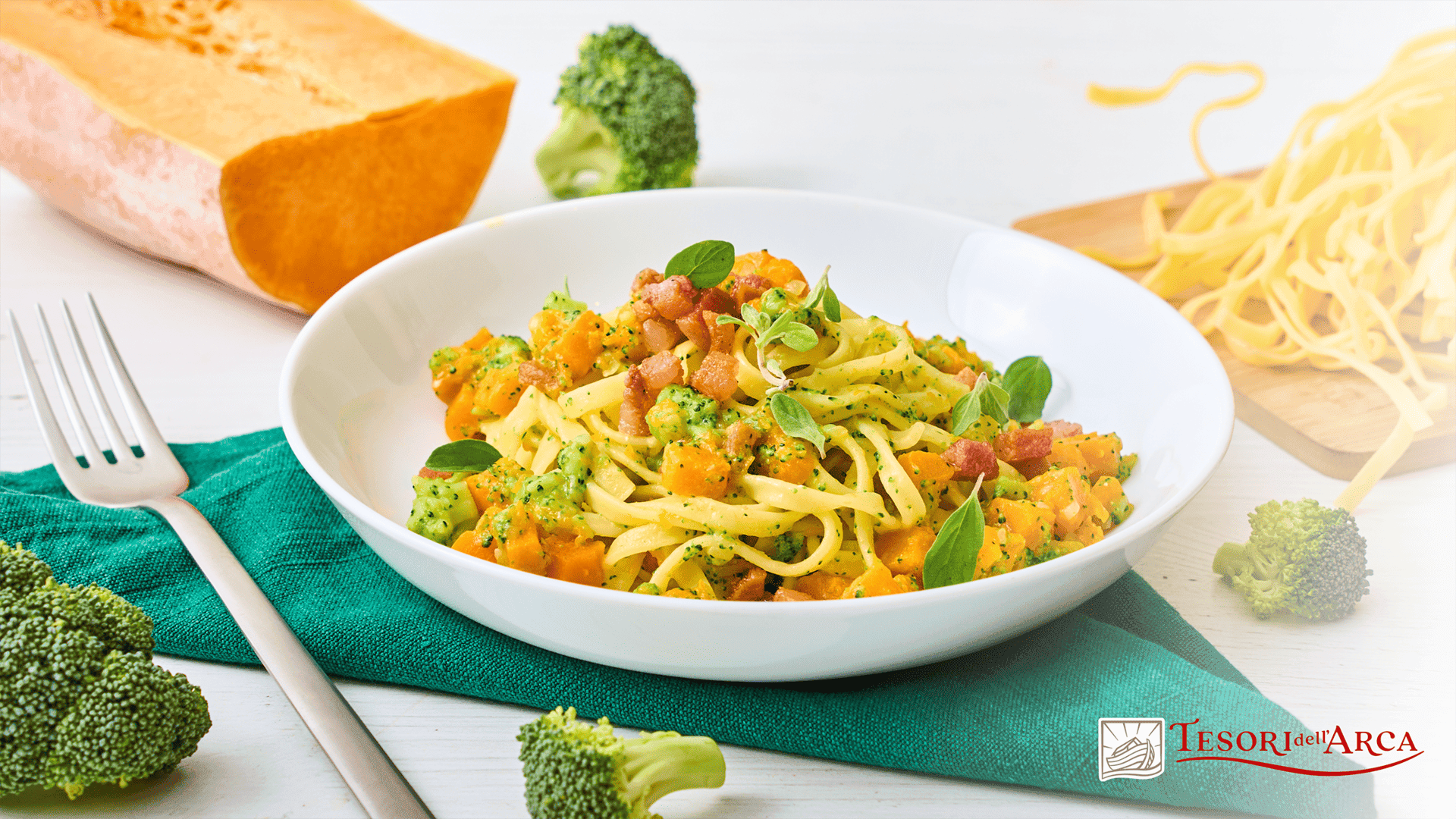 Tagliolini con verdure, parmigiano e guanciale a cubetti - 2