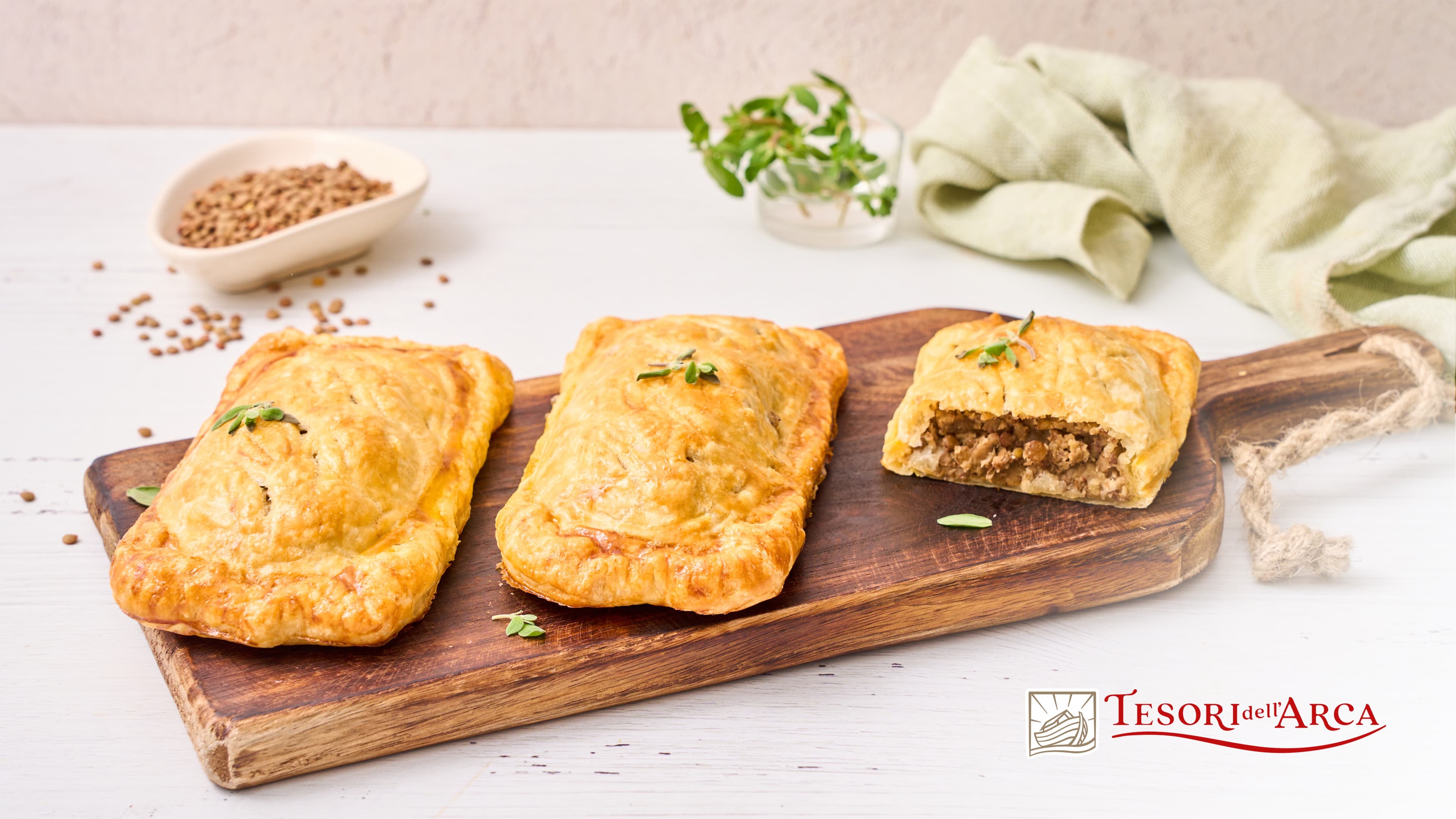 Fagottini di sfoglia con lenticchie e porcini - 2