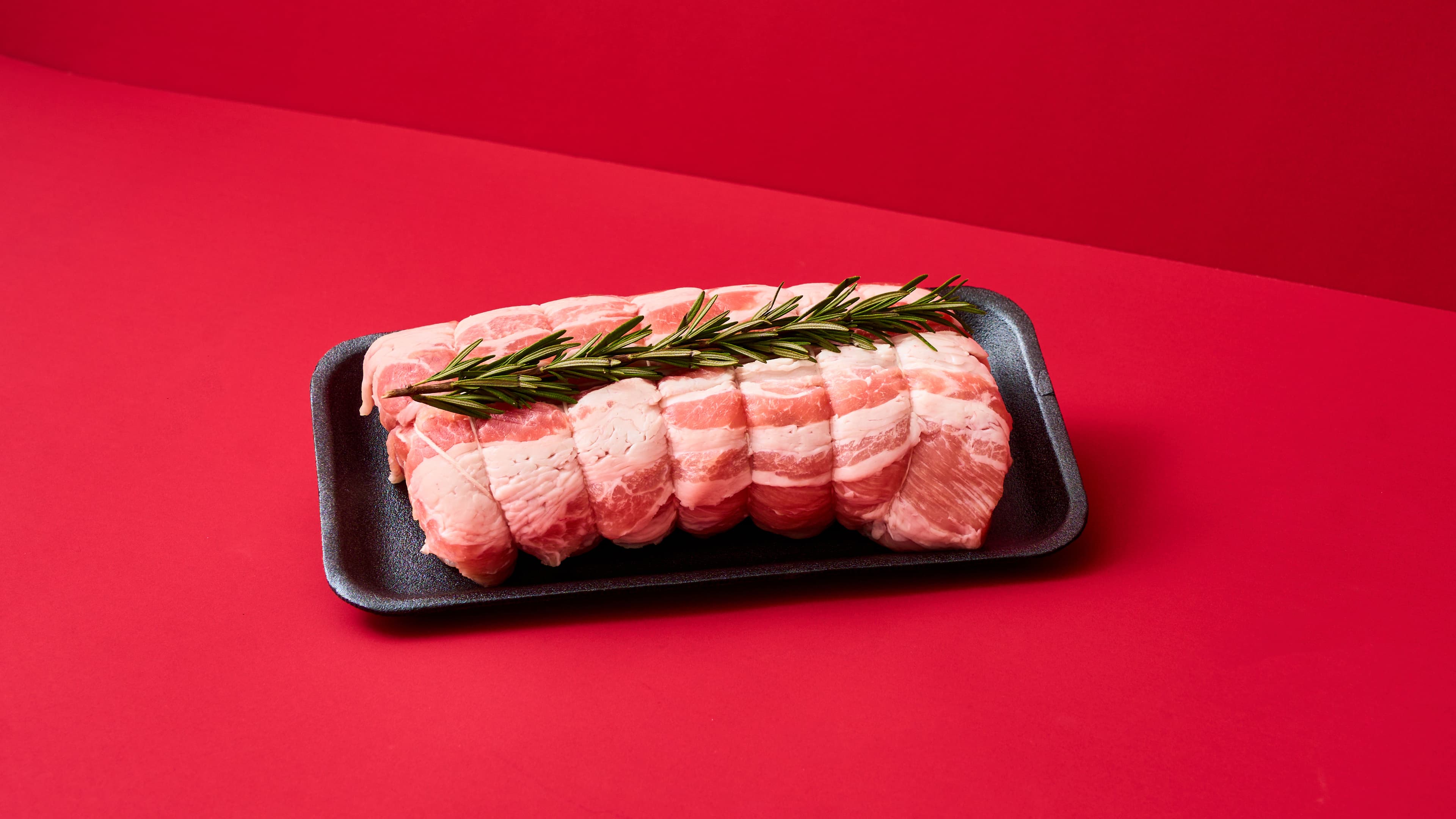 Arista di maiale con pancetta e rosmarino con contorno di patate, mele e cipolle arrosto - 2