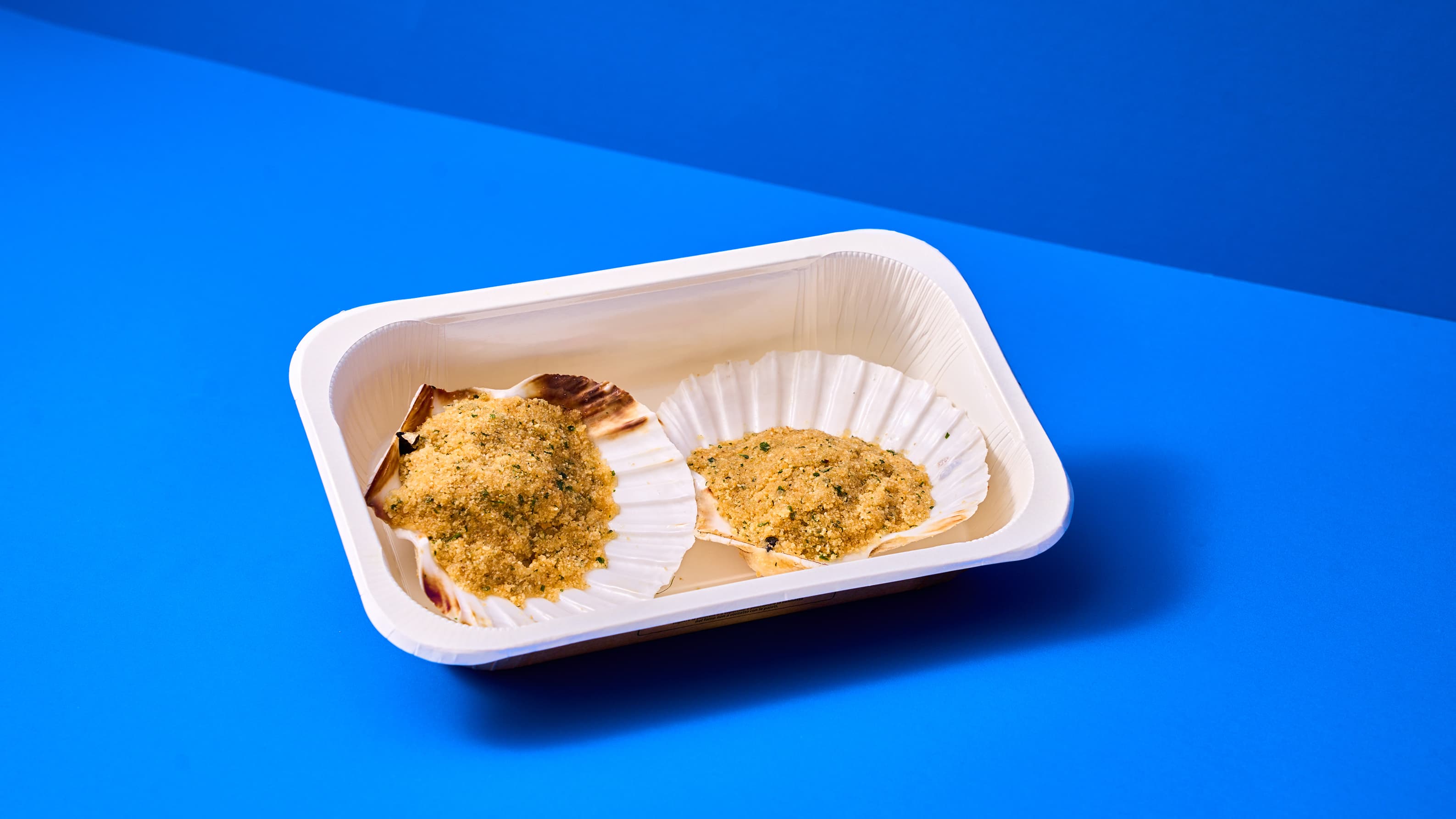 Capasanta gratinata con insalatina mista e limone - 2