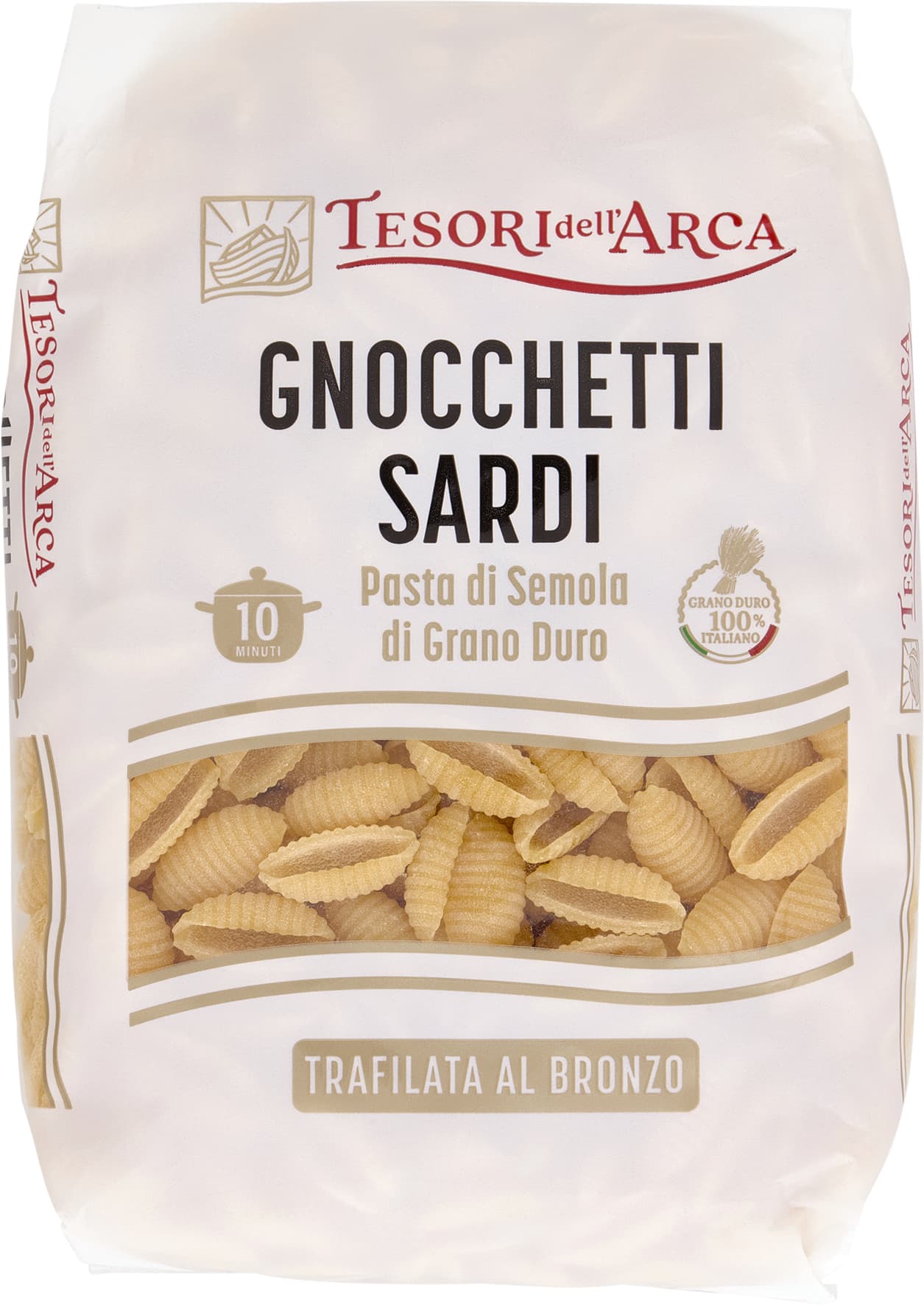 Tesori dell'arca - pasta di semola 100% italiano gnocchetti sardi trafilata bronzo