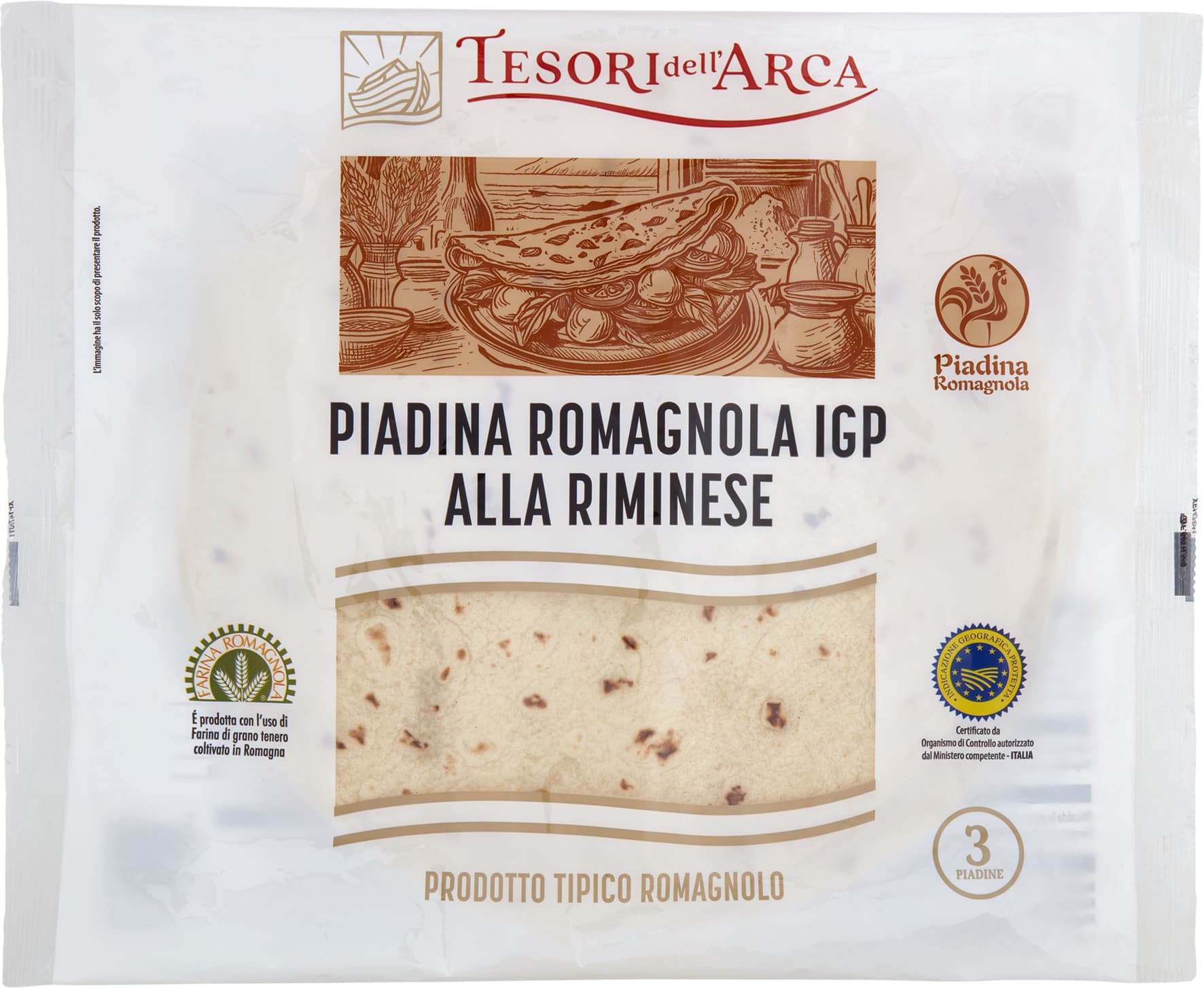 Piadine romagnole IGP Tesori dell’Arca