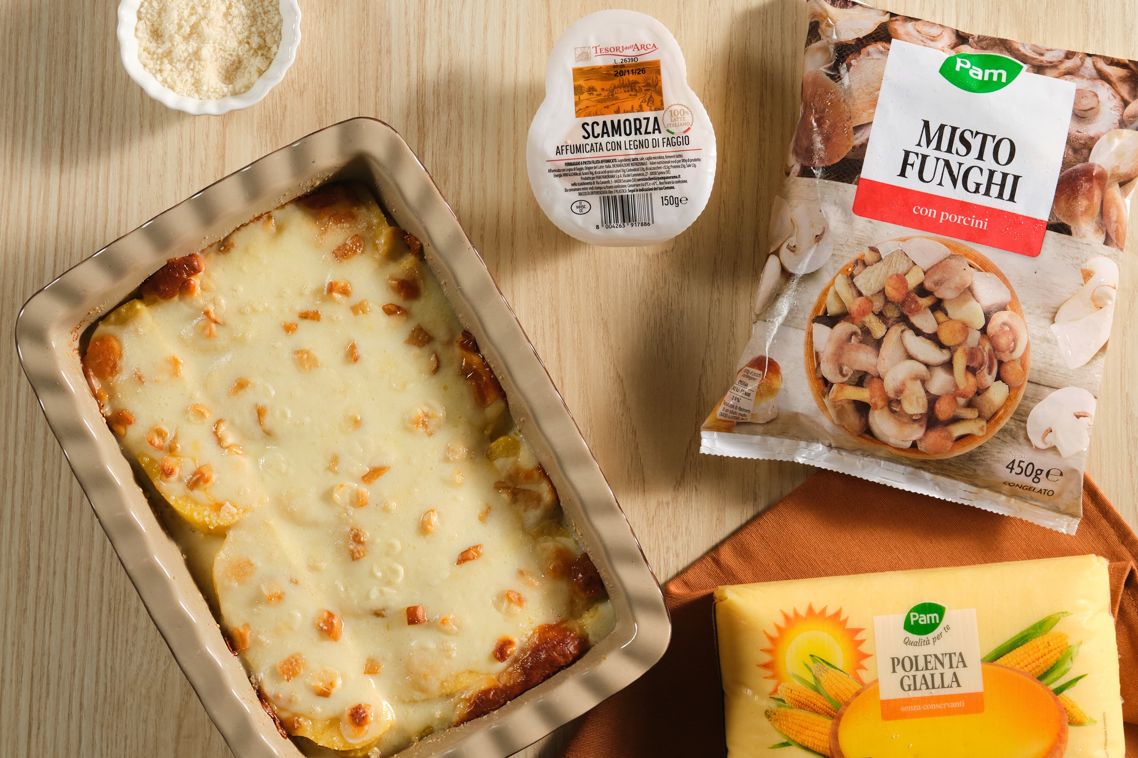 Polenta cuore filante