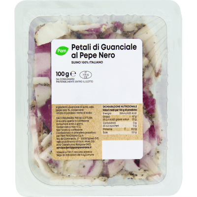 PAM Petali di Guanciale al Pepe Nero 100 g