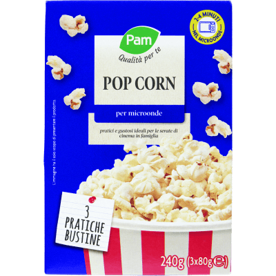 PAM Qualità per te Pop Corn per micronde 240 g