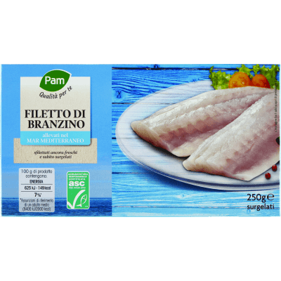 PAM PANORAMA Filetti di Branzino surgelati 250 g