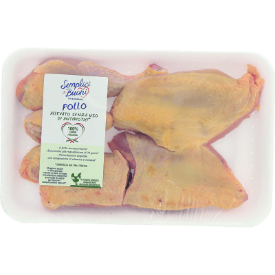 Pollo in parti