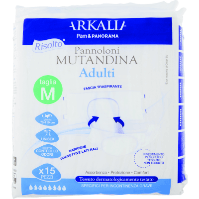 ARKALIA Pannoloni Mutandina Adulti taglia M 15 pz