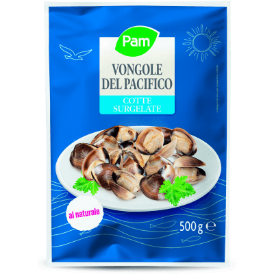 PAM vongole del pacifico cotte surgelate