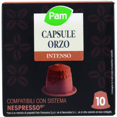 PAM Capsule Orzo Intenso Compatibili Nespresso* 27g (10x2,7g)