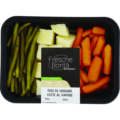 FRESCHE BONTÁ Tris di Verdure Cotte al Vapore 250 g