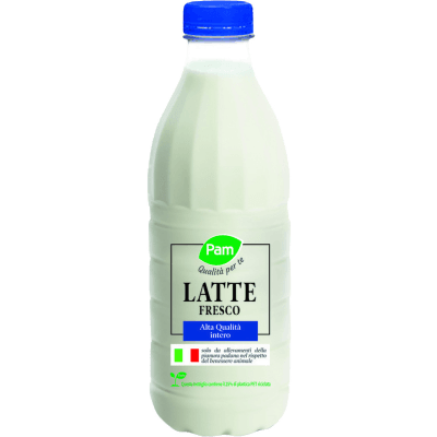 Latte fresco intero alta qualità PAM 1 l