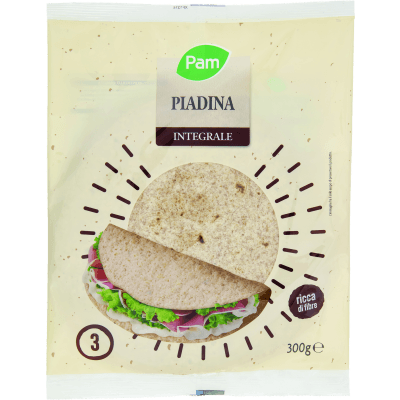 PAM Piadina Integrale 3 x 100 g