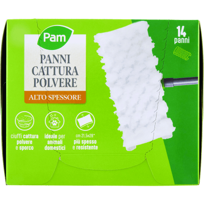 PAM Panni Cattura Polvere Alto Spessore 14 pz