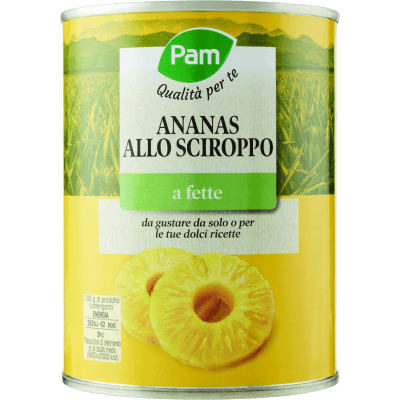 PAM Qualità per te Ananas a fette sciroppato 565 g