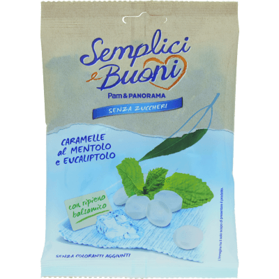 SEMPLICI E BUONI Senza Zuccheri Caramelle al Mentolo e Eucalipto 70 g