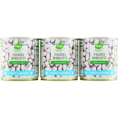 PAM PANORAMA Fagioli Borlotti 150g x 3