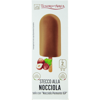 TESORI DELL'ARCA Stecco alla Nocciola solo con "Nocciola Piemonte IGP" 2 x 70 g