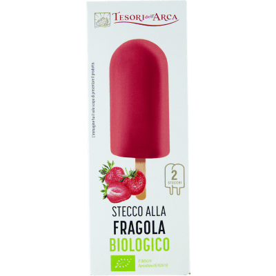 TESORI DELL'ARCA Stecco alla Fragola Biologico 2 x 70 g