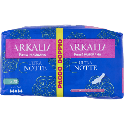 ARKALIA Assorbenti Ultra Notte con Ali 20 pz