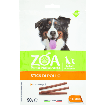 Giuntini Crancy DogSticks Snack quotidiano Pollo Omega3 x10 90 g