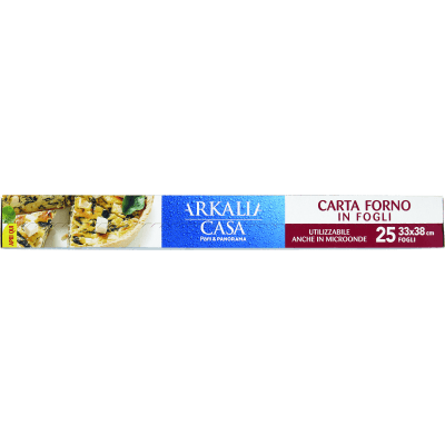 ARKALIA CASA Carta Forno in Fogli 33x38 cm 25 pz