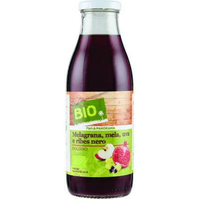 BIO Melagrana, mela, uva e ribes nero Biologici 500 ml
