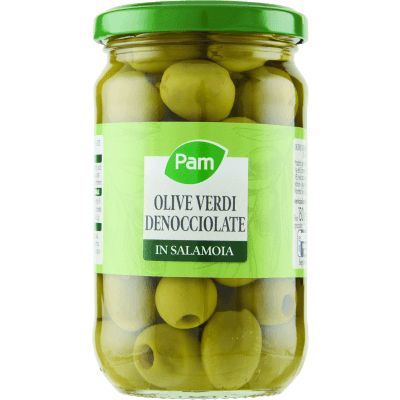 PAM Olive Verdi Denocciolate in Salamoia 290 g