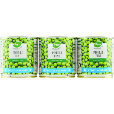 PAM PANORAMA Piselli Fini 150g x 3