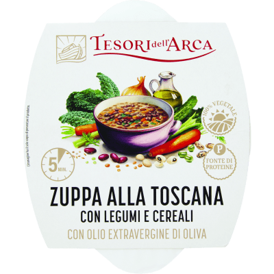 TESORI DELL'ARCA Zuppa alla Toscana con Legumi e Cereali con Olio Extravergine di Oliva 350 g
