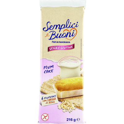 SEMPLICI E BUONI Senza Glutine Plum Cake 216g (36g x 6)