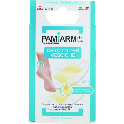 PAMFARMA Cerotti per Vesciche 7 x 3,8 cm 5 pz