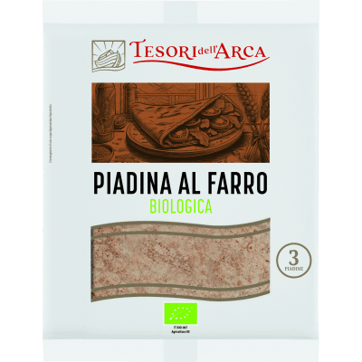 TESORI DELL'ARCA Piadina al Farro Biologica 3 x 75 g