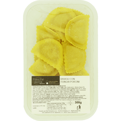 FRESCHE BONTÀ Ravioli con Funghi Porcini 300 g