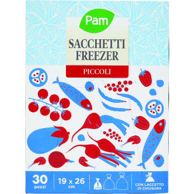 PAM PANORAMA Sacchetti Freezer 19x26 cm 30 pz