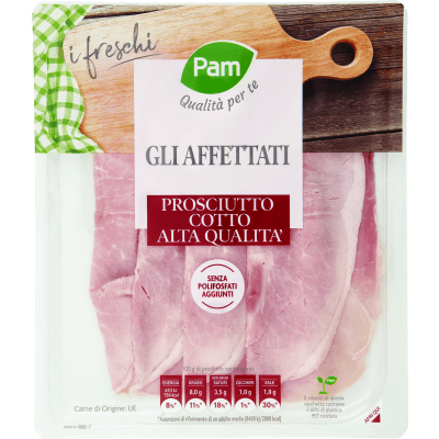 PAM Qualità per te Prosciutto Cotto Alta Qualità 120 g