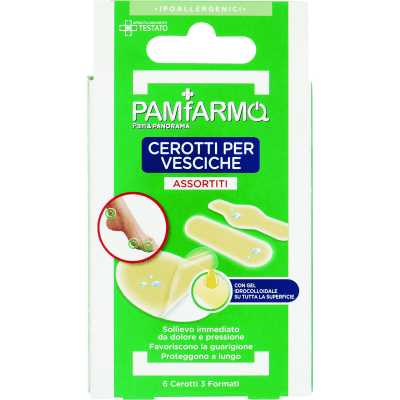 PAMFARMA Cerotti per Vesciche Assortiti 3 Formati 6 pz
