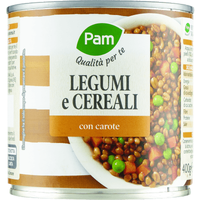PAM Qualità per te Legumi e Cereali con carote 400 g