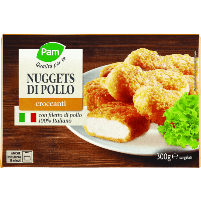 PAM Qualità per te Nuggets di Pollo croccanti surgelati 300 g