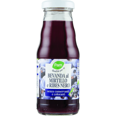 PAM Qualità per te Bevanda al Mirtillo e Ribes Nero 200 ml