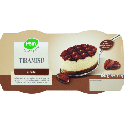 PAM Qualità per te Tiramisù al caffè 2 x 90 g