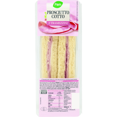PAM PANORAMA Tramezzini Prosciutto Cotto 140 g