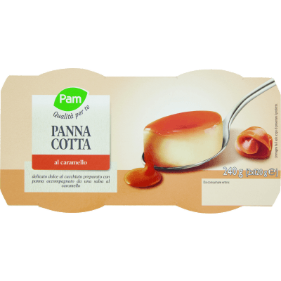 PAM PANORAMA Panna Cotta al Caramello 240g (120g x 2)