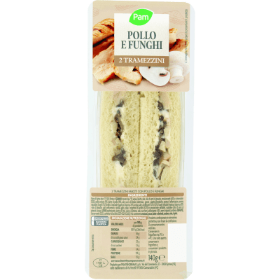 PAM PANORAMA Tramezzini Pollo e Funghi 140 g