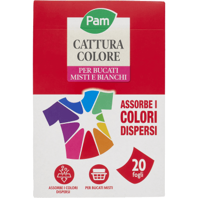 PAM Cattura Colore per Bucati Misti e Bianchi 20 pz