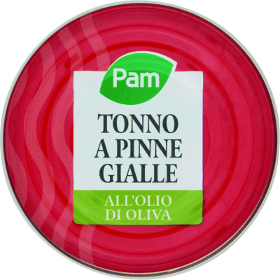 PAM Tonno a Pinne Gialle all'Olio di Oliva 80 g