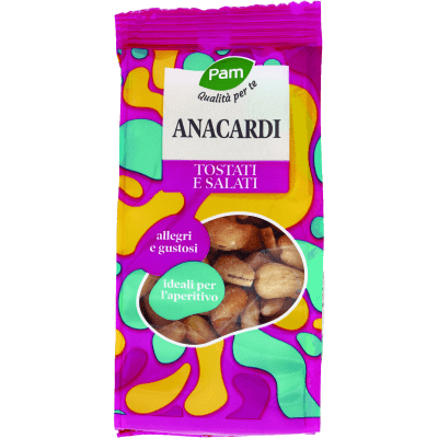 PAM Qualità per te Anacardi Tostati e Salati 150 g