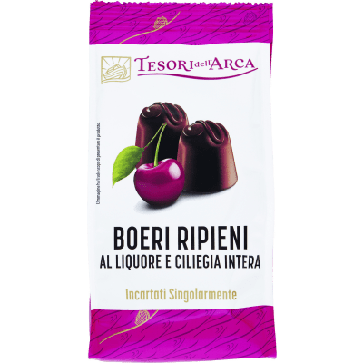 TESORI DELL'ARCA Boeri Ripieni al Liquore e Ciliegia Intera 90 g
