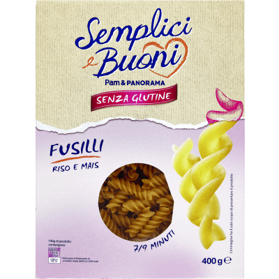 SEMPLICI E BUONI Senza Glutine Fusilli Riso e Mais 400 g